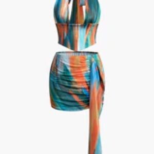 Multicolor Women's Skirt Set